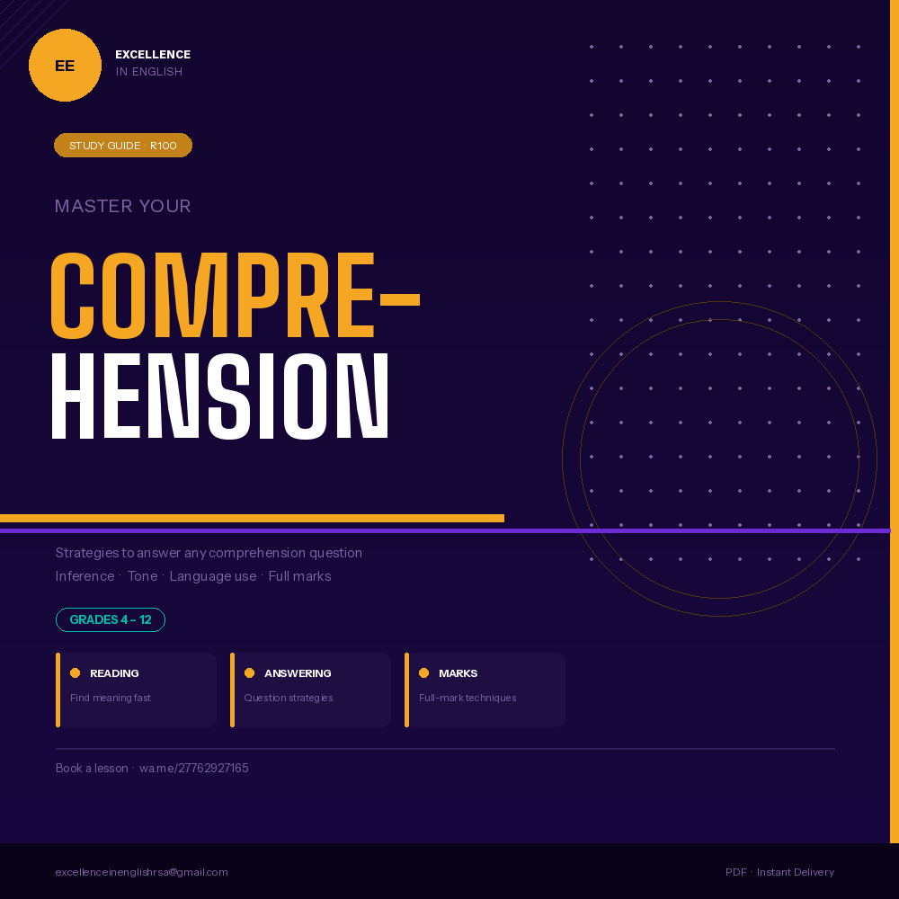 Comprehension Skills